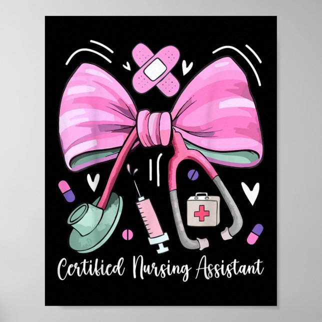 Auktoriserad Sjuksköterska Istant Cna Stethoscope  Poster (Framsidan)