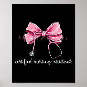 Auktoriserad Sjuksköterska Istant Cna Stethoscope  Poster