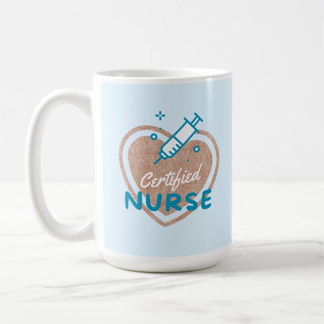 Auktoriserad sjuksköterska kaffemugg (Vänster)