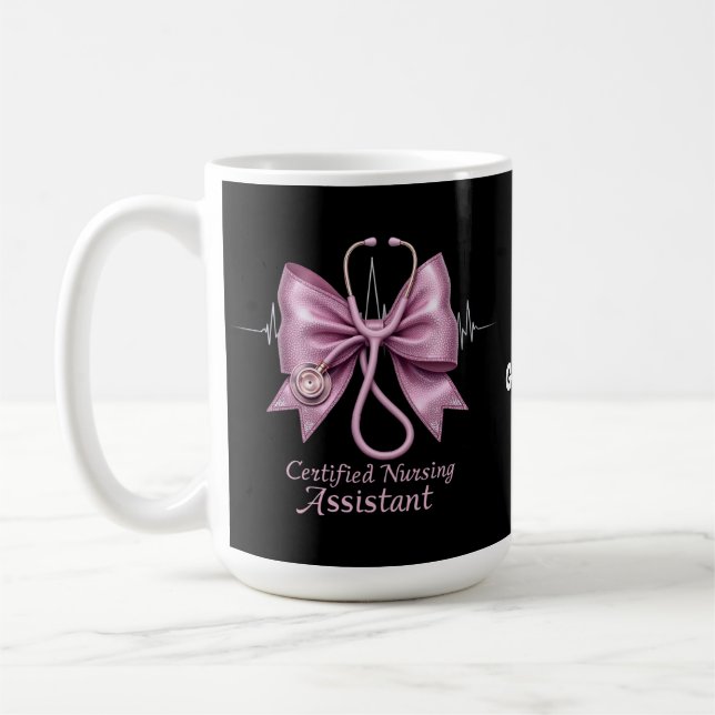 Auktoriserad Sjuksköterskeassistent CNA Coquette B Kaffemugg (Vänster)