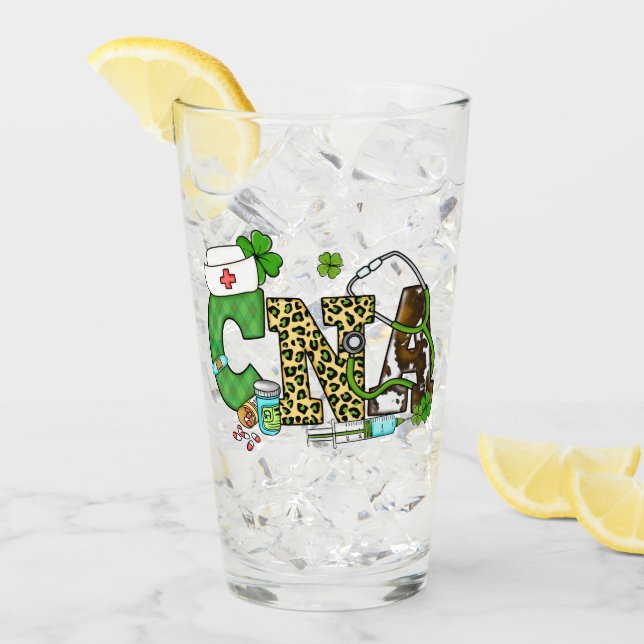 Auktoriserad Sjuksköterskeassistenten St. Patrick' Glaskopp (Framsida Ice)