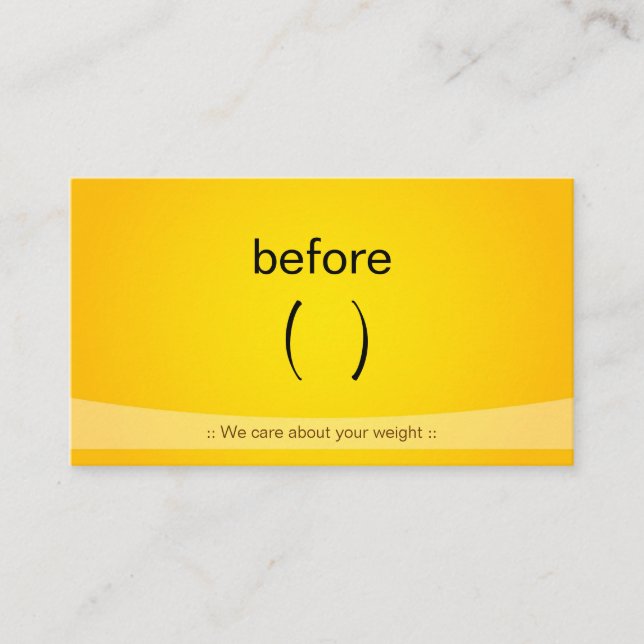 Auktoriserad Slim Fitness Weight Loss Loss Fitness Visitkort (Framsida)