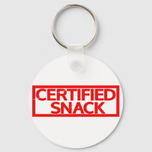 Auktoriserad Snack Frimärke Nyckelring
