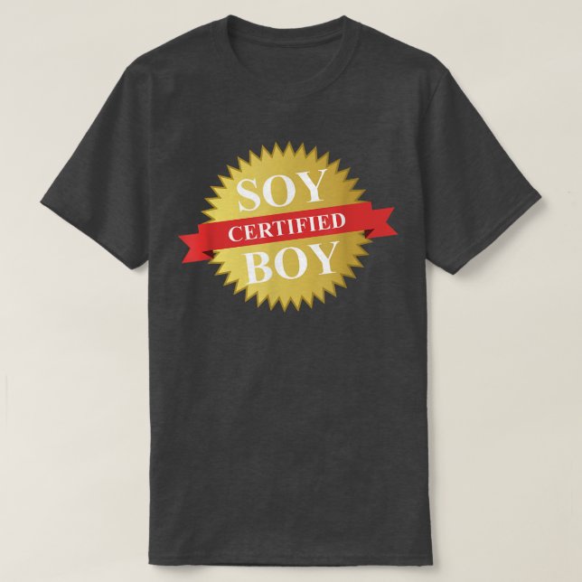 AUKTORISERAD SOY BOY Funny Simp T Shirt (Design framsida)