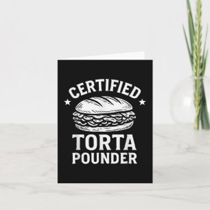 Auktoriserad Torta Pounder Funny Torta Meme Sandwi Kort