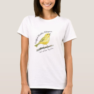 Auktoriserad Warbler Whisperer Funny Birding Gift T Shirt