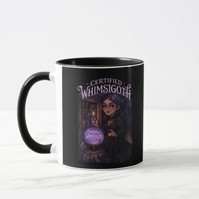 Auktoriserad Whimsigoth Witch Broom Closet Classic Mugg (Vänster)