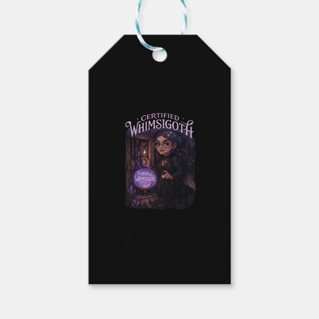 Auktoriserad Whimsigoth Witch Broom Closet Classic Presentetikett (Framsidan)