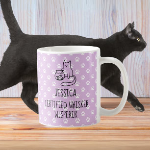 Auktoriserad Whisker Whisperer Personlig Cat Lover Kaffemugg