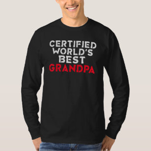 Auktoriserad Worlds Best Grandpa Family Far Grandf T Shirt