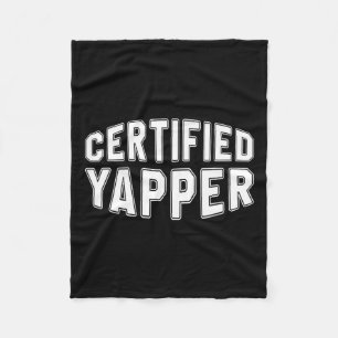 Auktoriserad Yapper Funny Professionell Yapper Fleecefilt