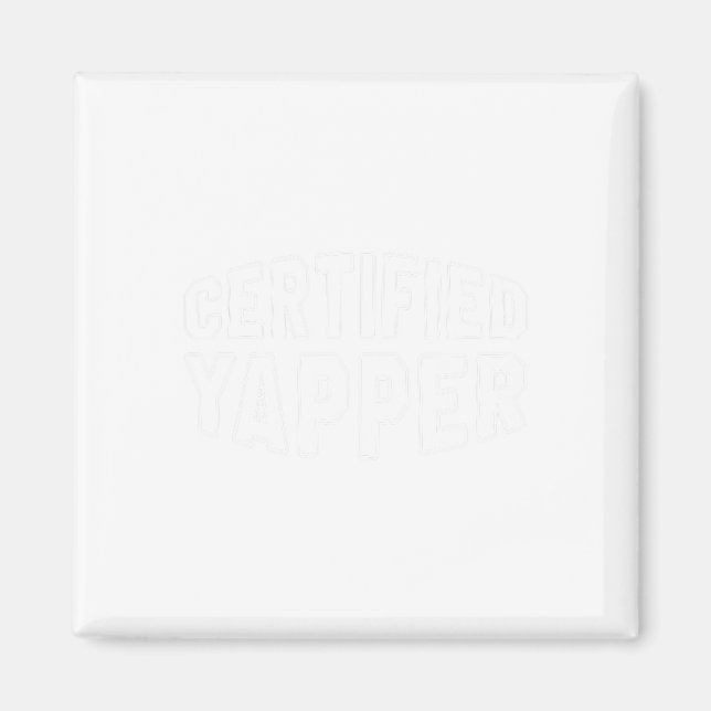 Auktoriserad Yapper Funny Professionell Yapper Magnet (Framsidan)