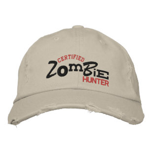 Auktoriserad ZOMBIE Hunter Halloween Embroidery Ha Broderad Keps