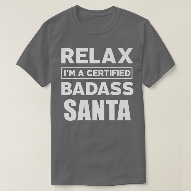 Auktoriseraden Badass Jobbår för julafton T Shirt (Design framsida)