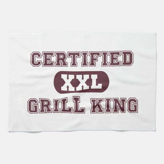 Auktoriseraden grillar kung kökshandduk (Horisontell)