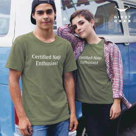 Auktoriseraden Nap Enthusiast för ett fåtal tecken T Shirt