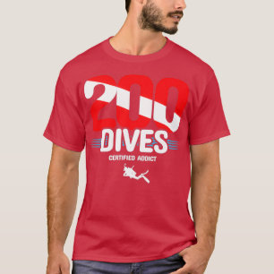 Auktoriseradens dykdykare 200 diskar Diver Down Sc T Shirt