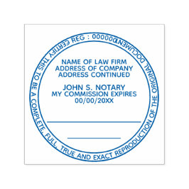 Auktoriseradens kopia notarius publicus, rund, sva självfärgande stämpel