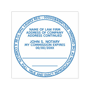 Auktoriseradens kopia notarius publicus, rund, sva självfärgande stämpel