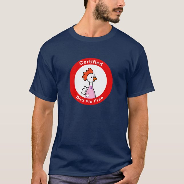 Auktoriseradfågelinfluensa frigör tee shirt (Framsida)