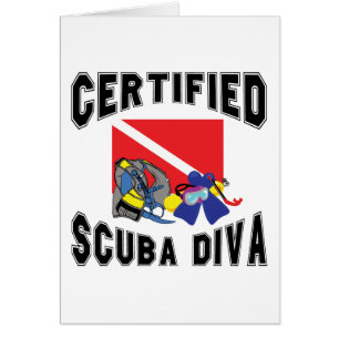 AuktoriseradSCUBADiva Hälsningskort