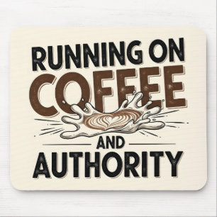 Auktoritet och kaffetypografi Citat kontor Musmatta