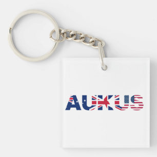 AUKUS AU UK US Security Pact Alliance Flaggor