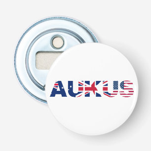 AUKUS AU UK US Security Pact Alliance Flaggor Flasköppnare