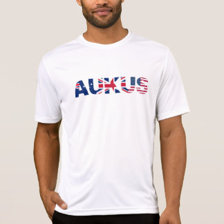 AUKUS AU UK US Security Pact Alliance Flaggor T Shirt