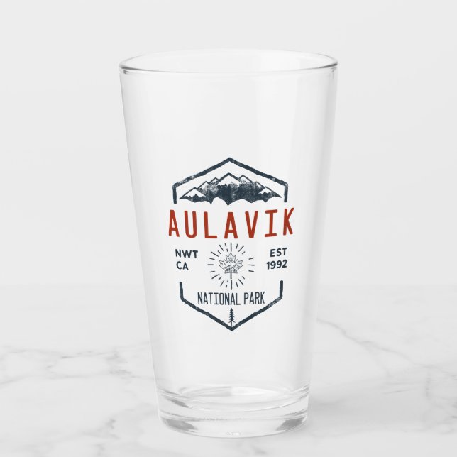 Aulavik National Park Canada Vintage Distress Glaskopp (Framsida)