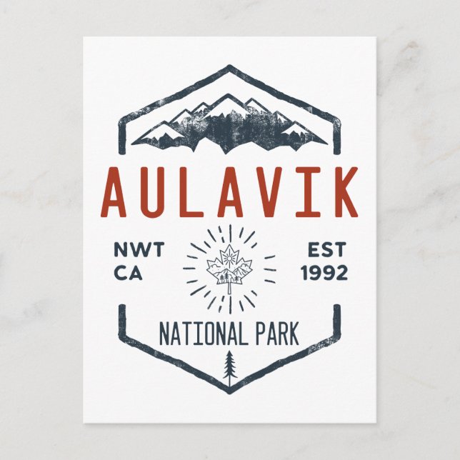 Aulavik National Park Canada Vintage Vykort (Framsida)