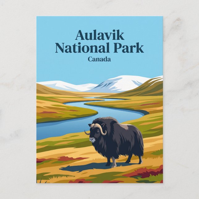 Aulavik Nationalpark Kanada Vykort (Framsida)
