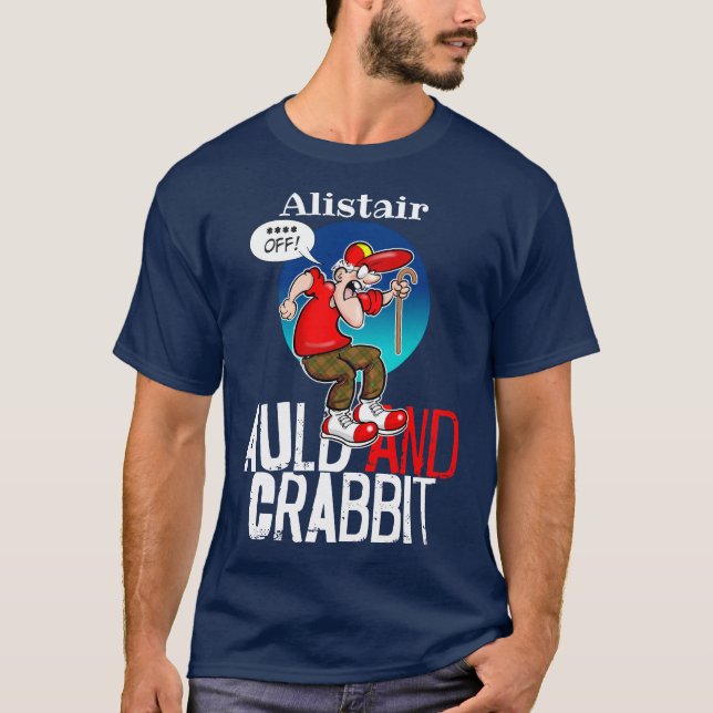 Auld and Crabbit (Gamla och Crabby) T Shirt (Framsida)
