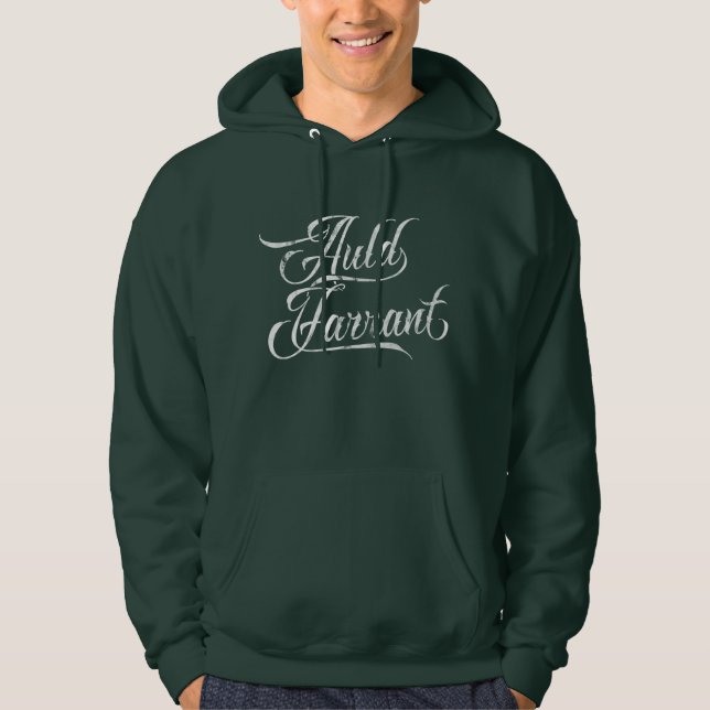 Auld Farrant Doric Dialect Hoodie, Skottland Hoodie (Framsida)