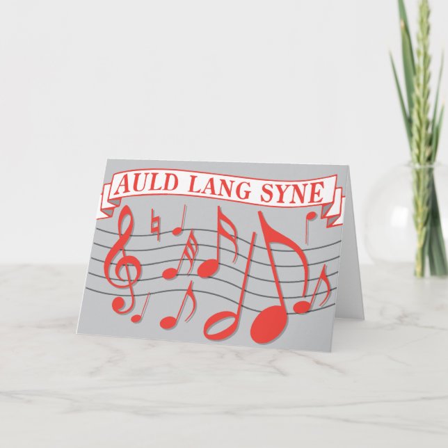 Auld Lang Syne Helgkort (Framsida)