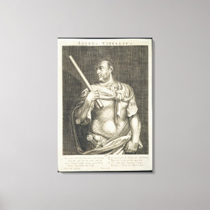 Aullus Vitellius kejsare av den Rome 68 ANNONSEN Canvastryck