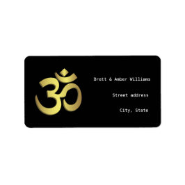 Aum-adressetiketter Adressetikett