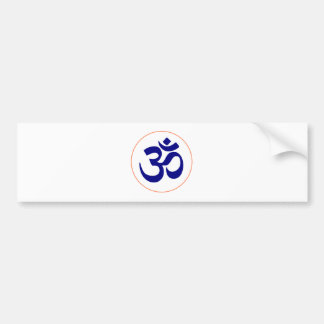 Aum eller Om-symbol (blått med korallringen) Bildekal