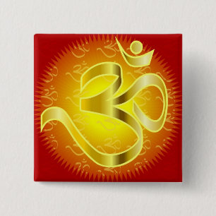 Aum- eller Om-symbol i och Knapp