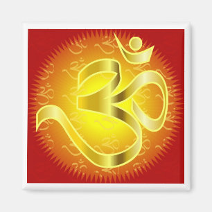 Aum- eller Om-symbol i och Magnet