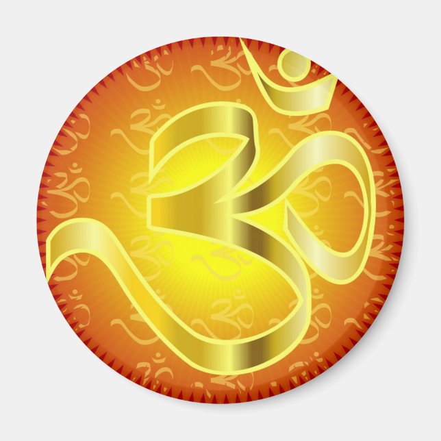 Aum- eller Om-symbol i  och  Magnet (Framsidan)