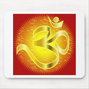 Aum- eller Om-symbol i och Musmatta