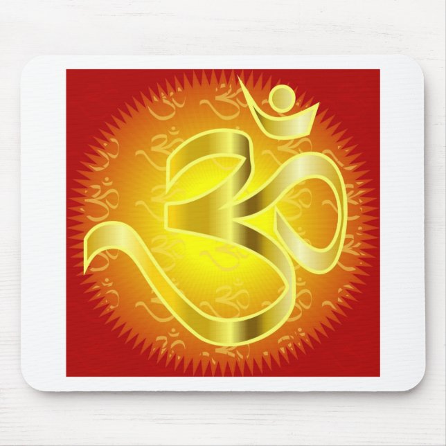Aum- eller Om-symbol i  och  Musmatta (Framsidan)