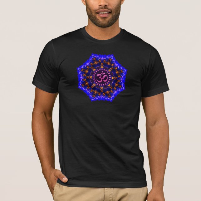 Aum Energy Mandala Om Shirt Tee Shirt (Framsida)