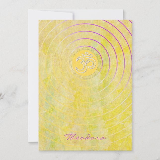 AUM för ’Imperial Gult’ Julkort (Framsida)