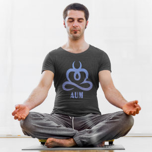 AUM Lotus Meditation Yoga Design T Shirt