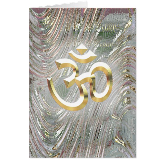 Aum Namaste Ap Kay-något att säga Hey Hälsningskort (Framsidan)