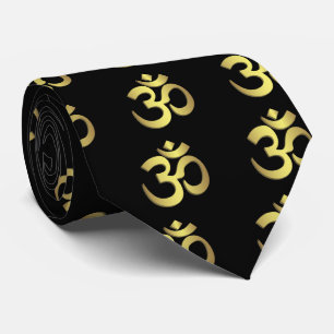 Aum (Om) symbolsvart Slips