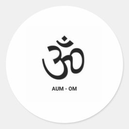 AUM RUNT KLISTERMÄRKE
