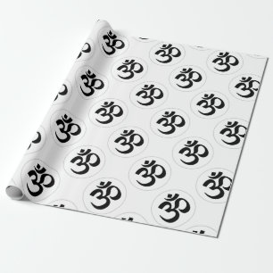 Aum symbol (svarten med silverringen) presentpapper